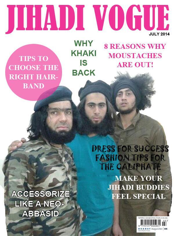 Jihadi Vogue tips to choose the right hair band why khaki is back 8 reasons why moustaches are out dress for success fashion tips for the caliphate accessorize like a neo-abbassid make your jihadi buddies feel special